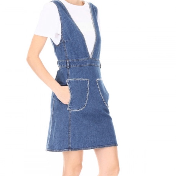 See By Chloe Dresses & Skirts - See by Chloe deep-V sleeveless denim mini dress